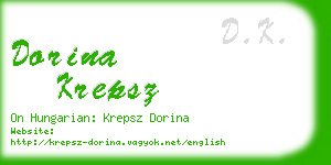 dorina krepsz business card